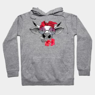 Heifer with Flowers Hoodie